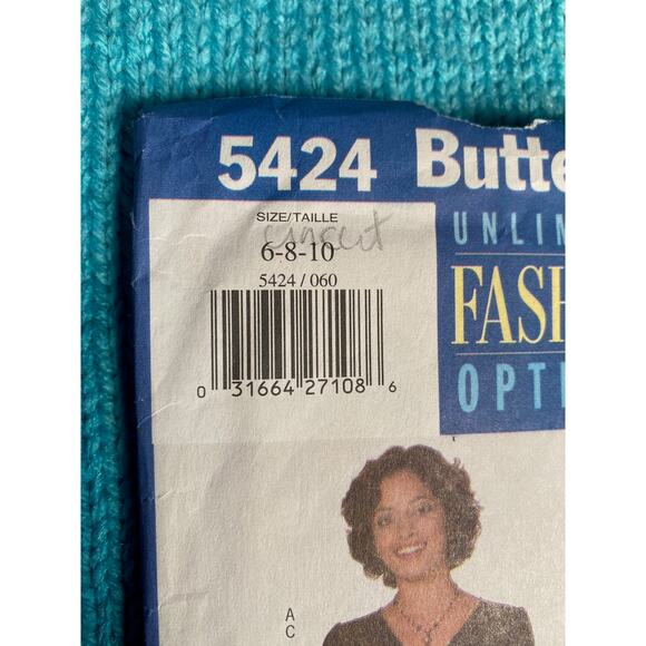 Butterick 5424 skirt top pants pattern - Picture 2 of 7